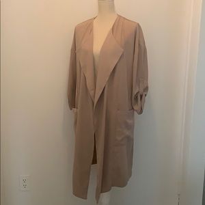 Philosophy beige open front jacket